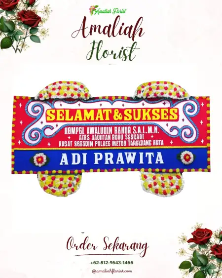 Papan Bunga Ucapan Selamat Kesesi